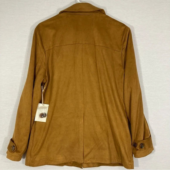 NEW Tularosa Zion Camel Faux Suede Shirt Jacket XS - Picture 12 of 14